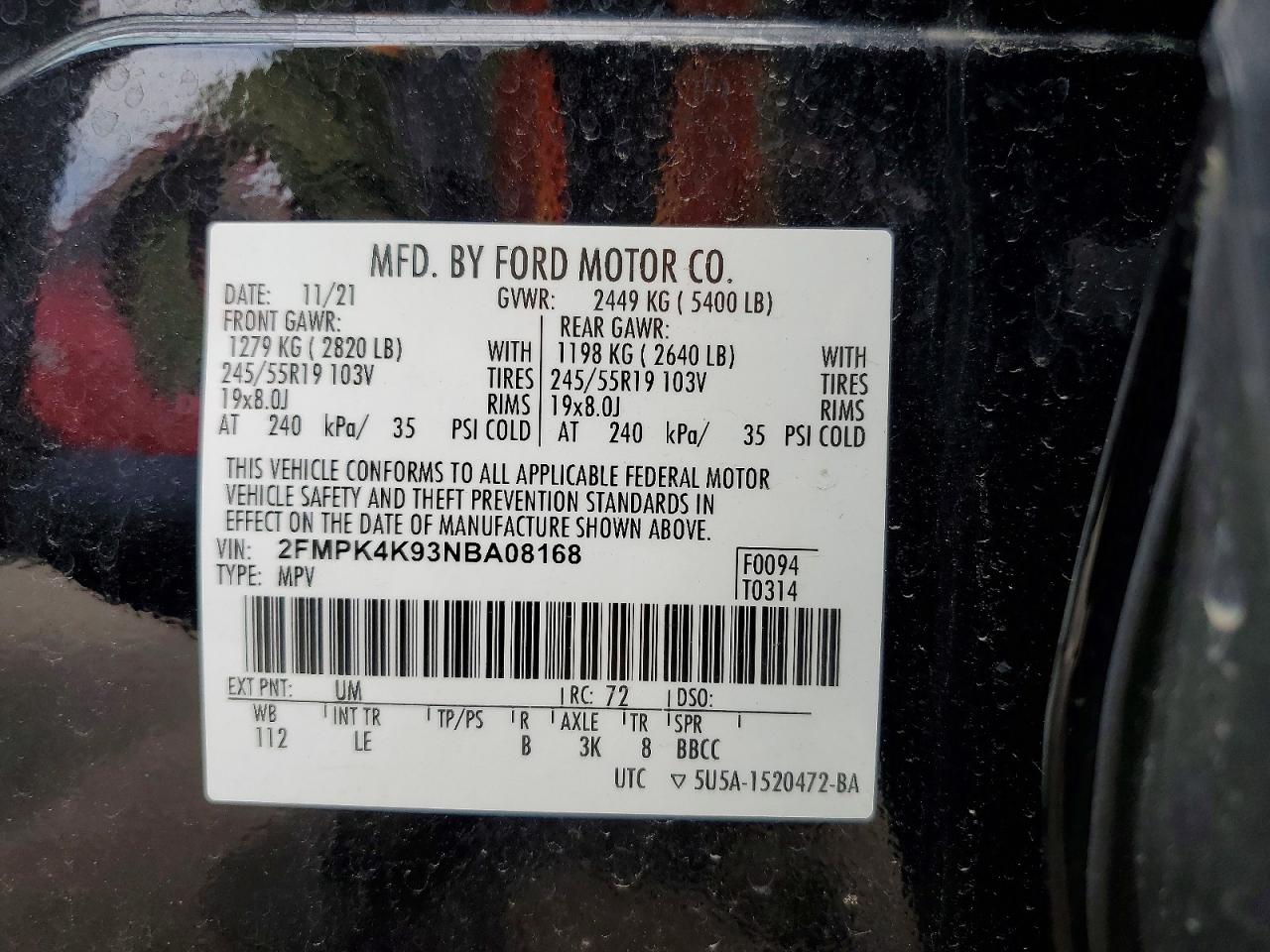 2022 FORD EDGE
