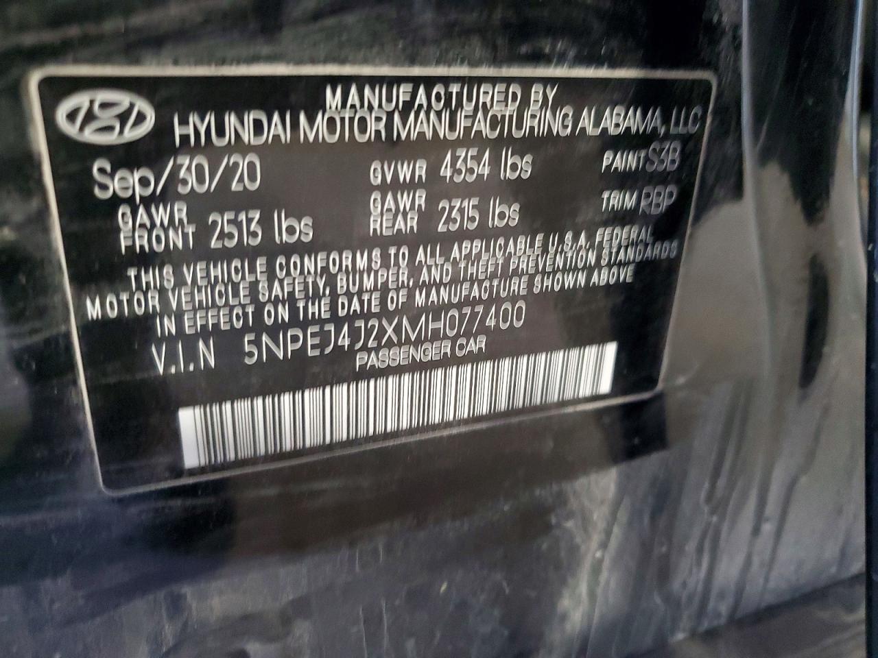 2021 HYUNDAI SONATA
