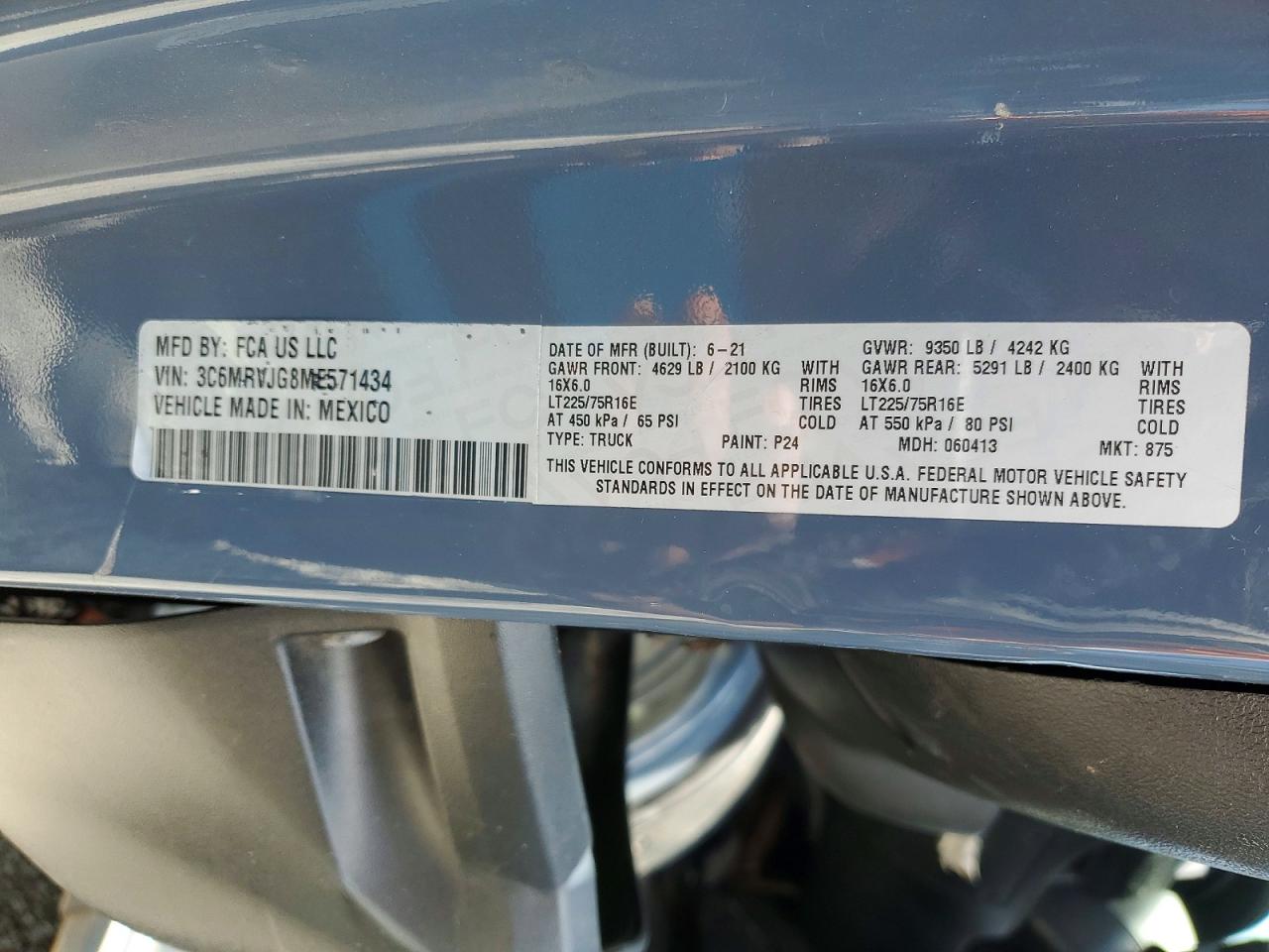 2021 RAM PROMASTER