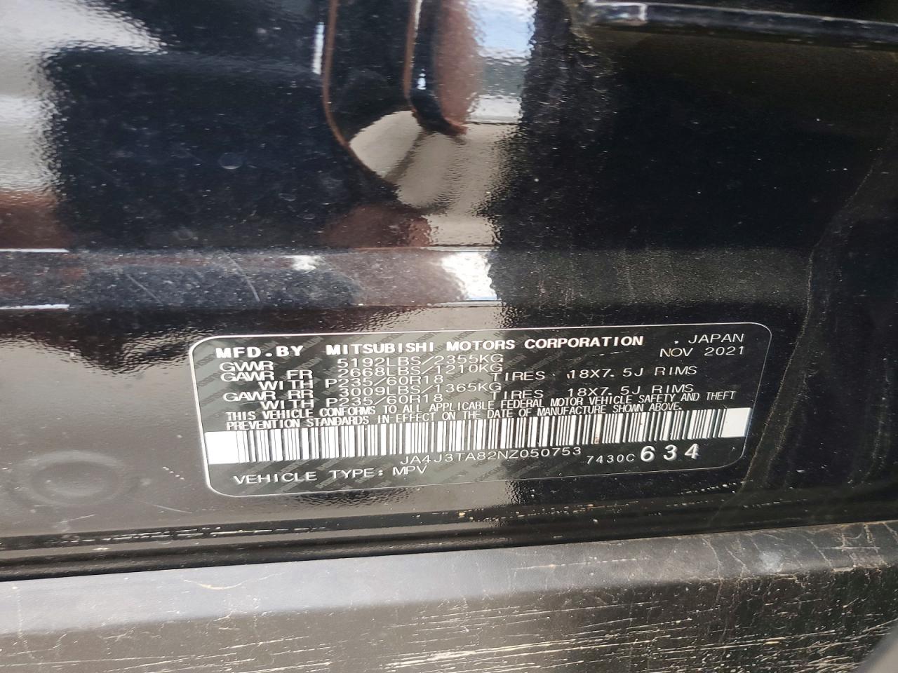 2022 MITSUBISHI OUTLANDER