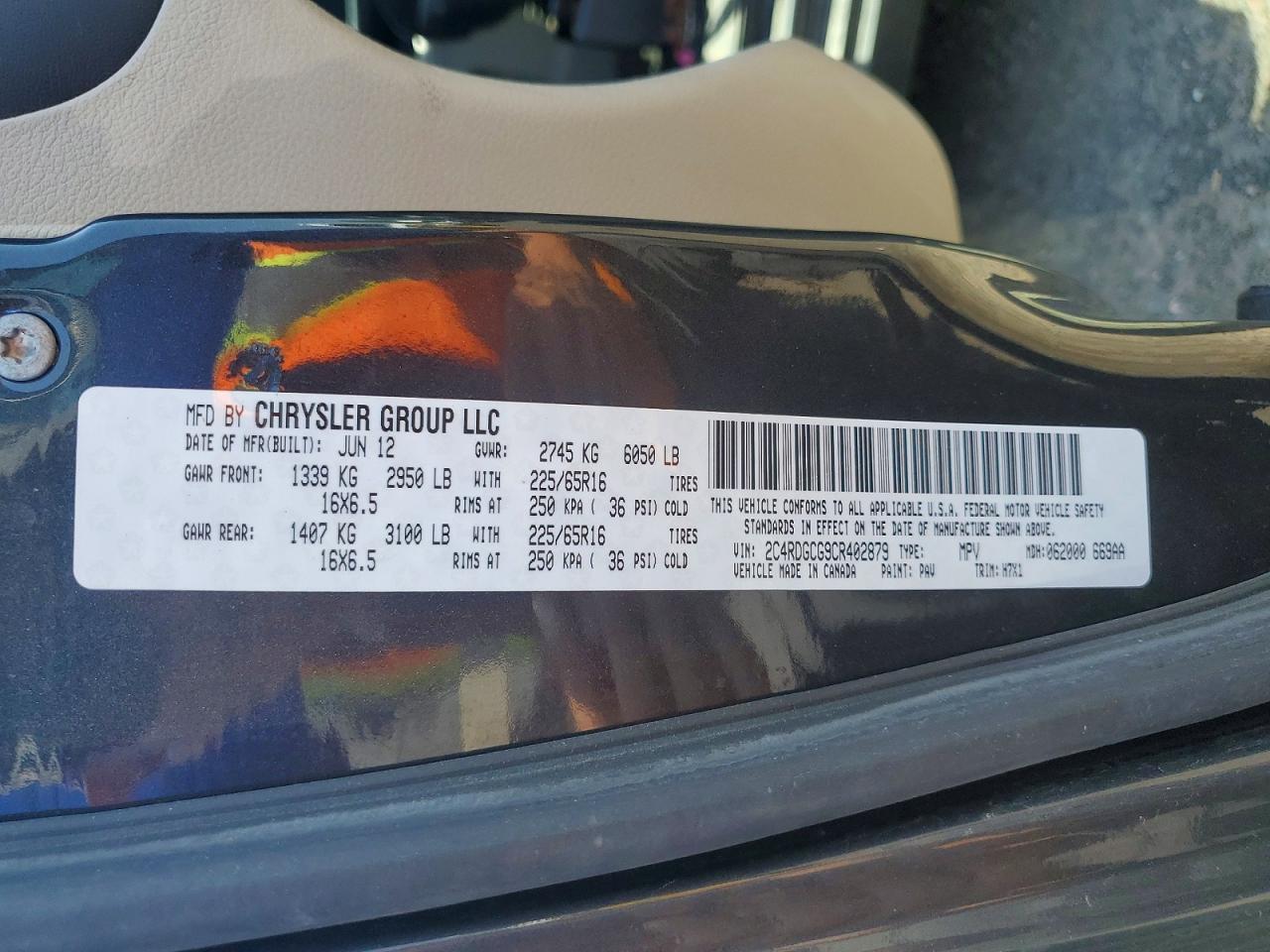 2012 DODGE CARAVAN