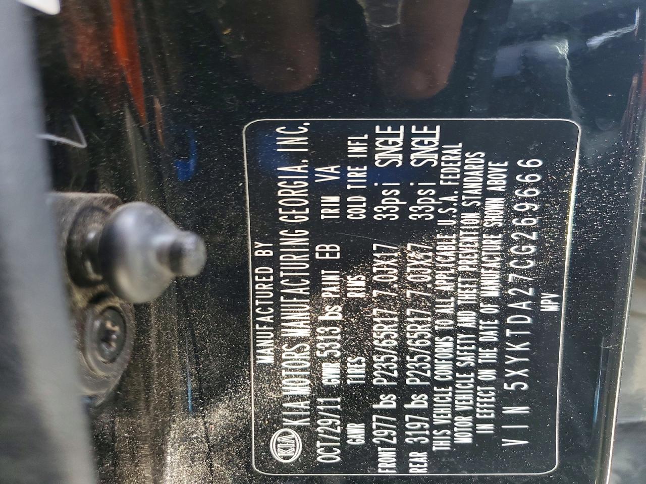 2012 KIA SORENTO