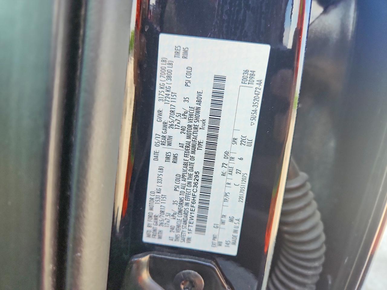 2017 FORD F150