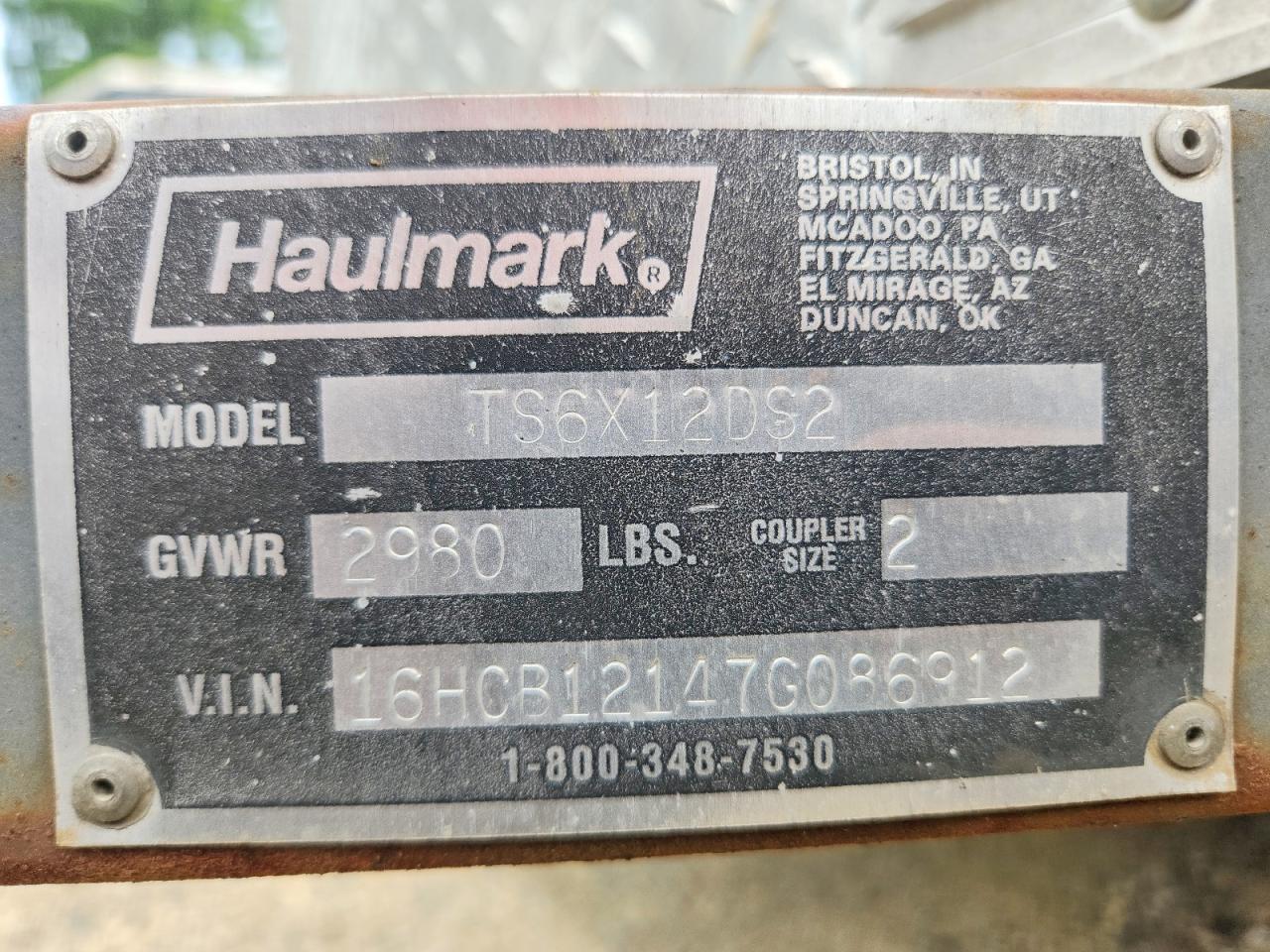 2007 HAULMARK UNKNOWN