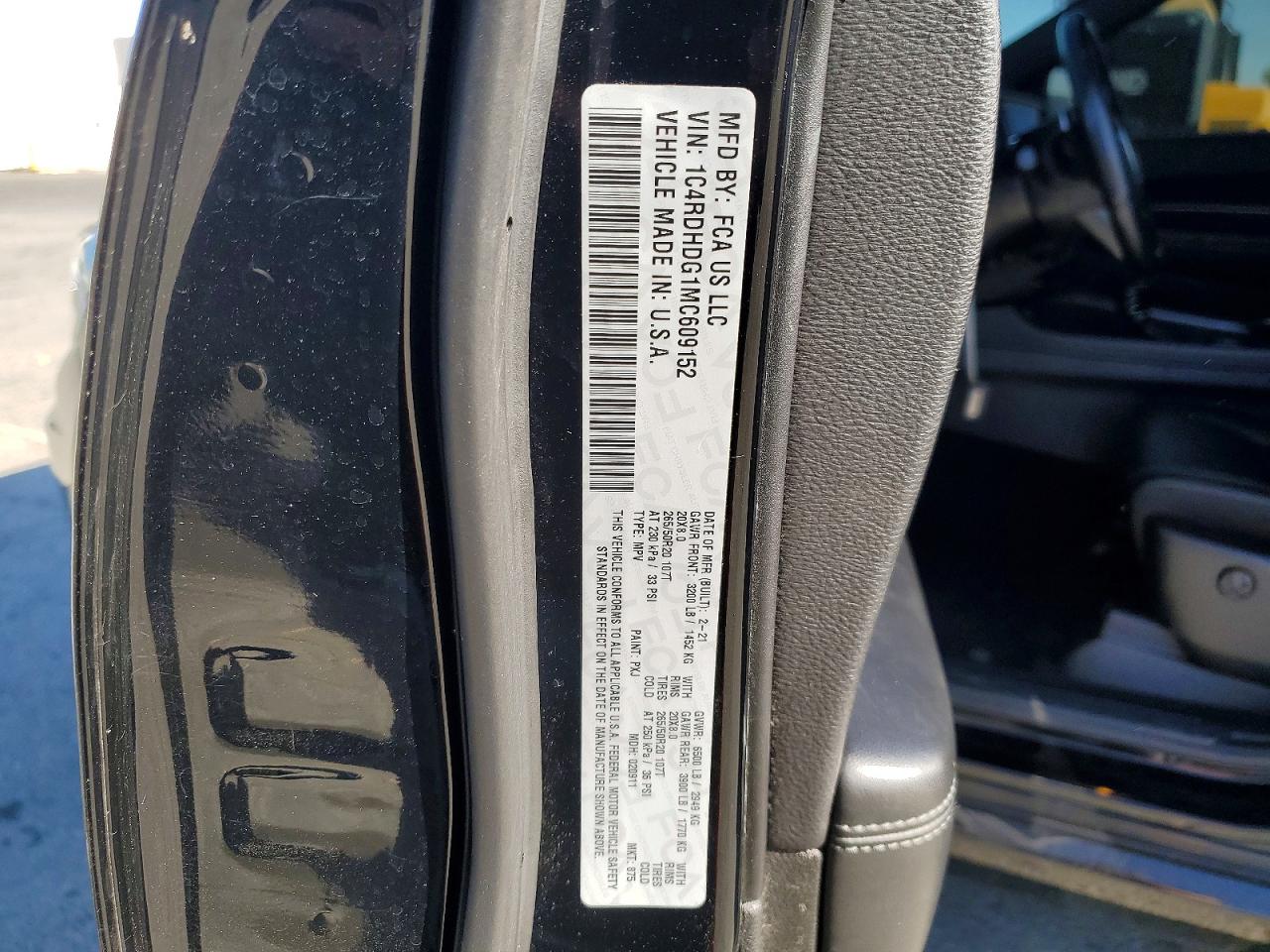 2021 DODGE DURANGO