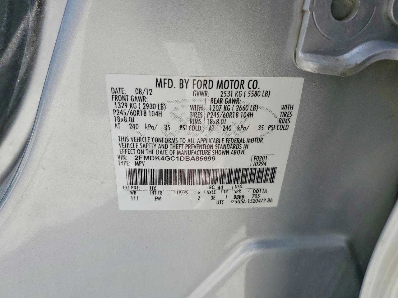 2013 FORD EDGE