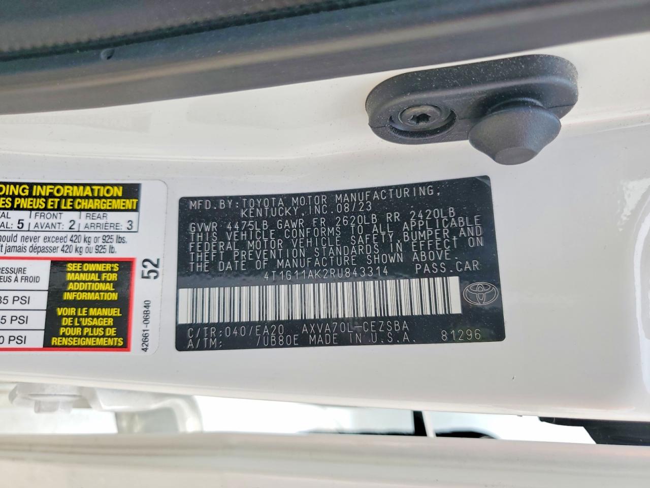 2024 TOYOTA CAMRY
