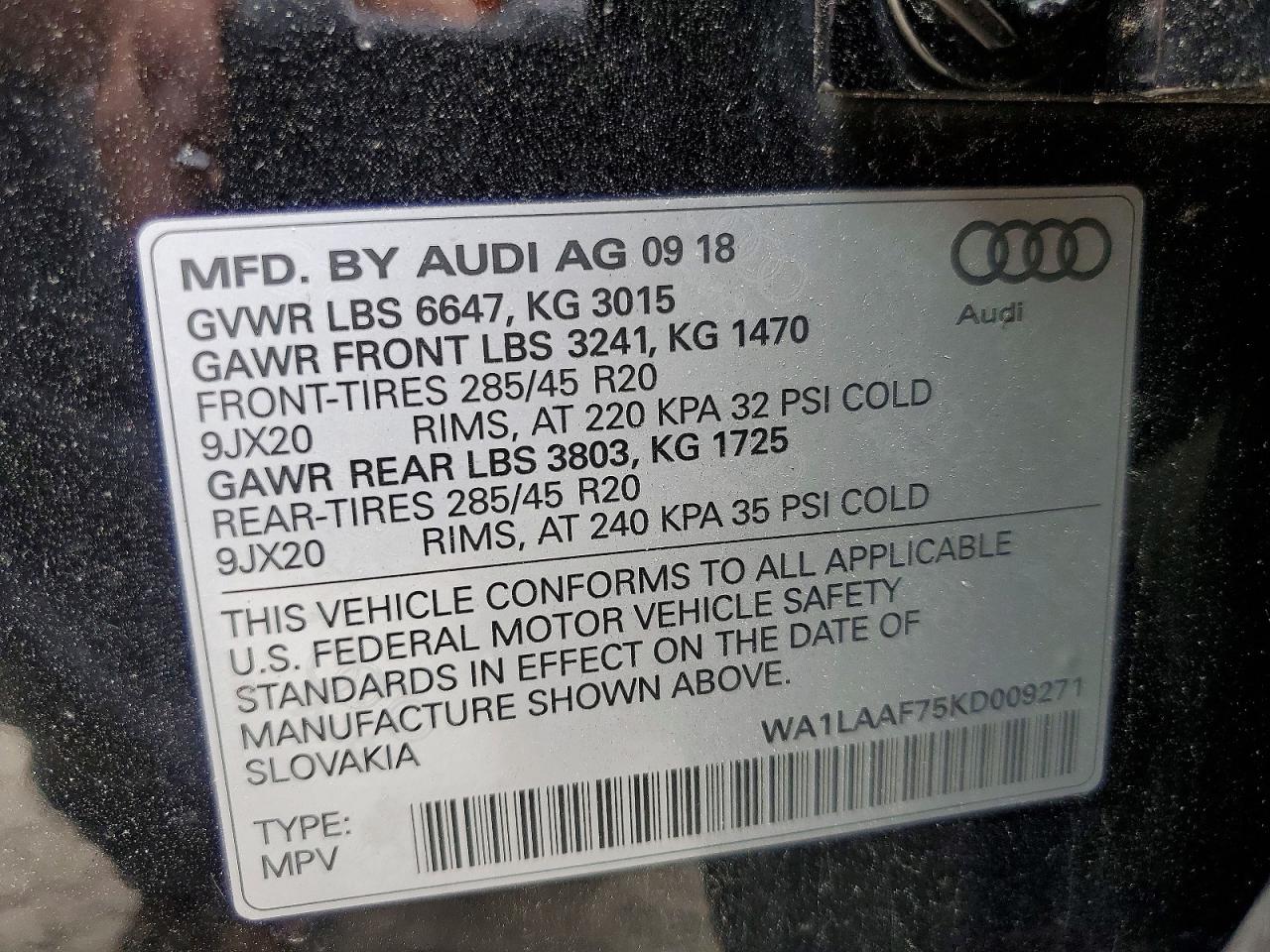2019 AUDI Q7
