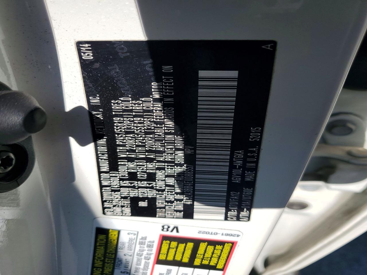 2014 TOYOTA VENZA