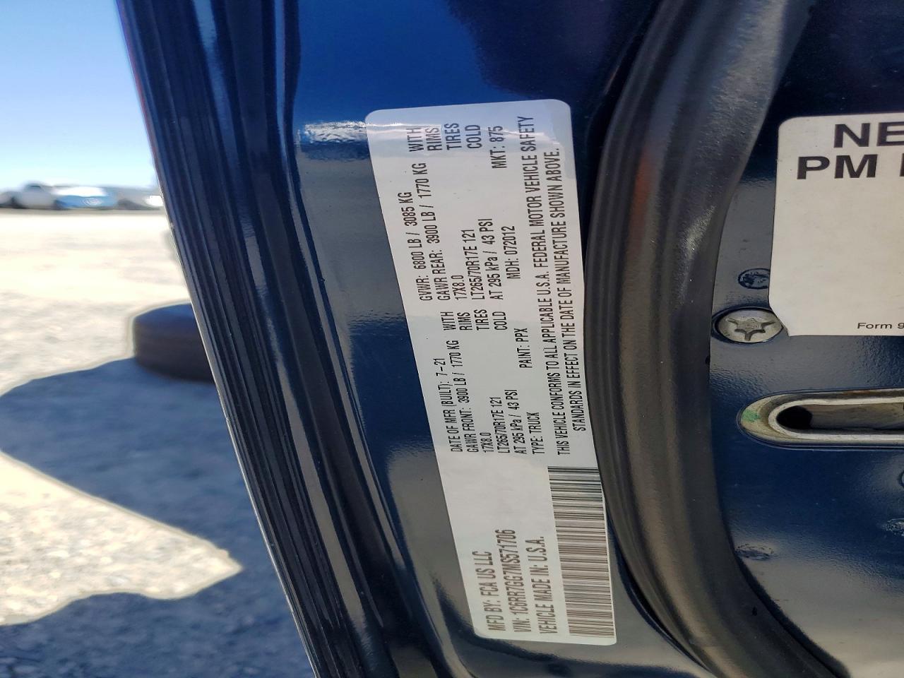 2021 RAM 1500
