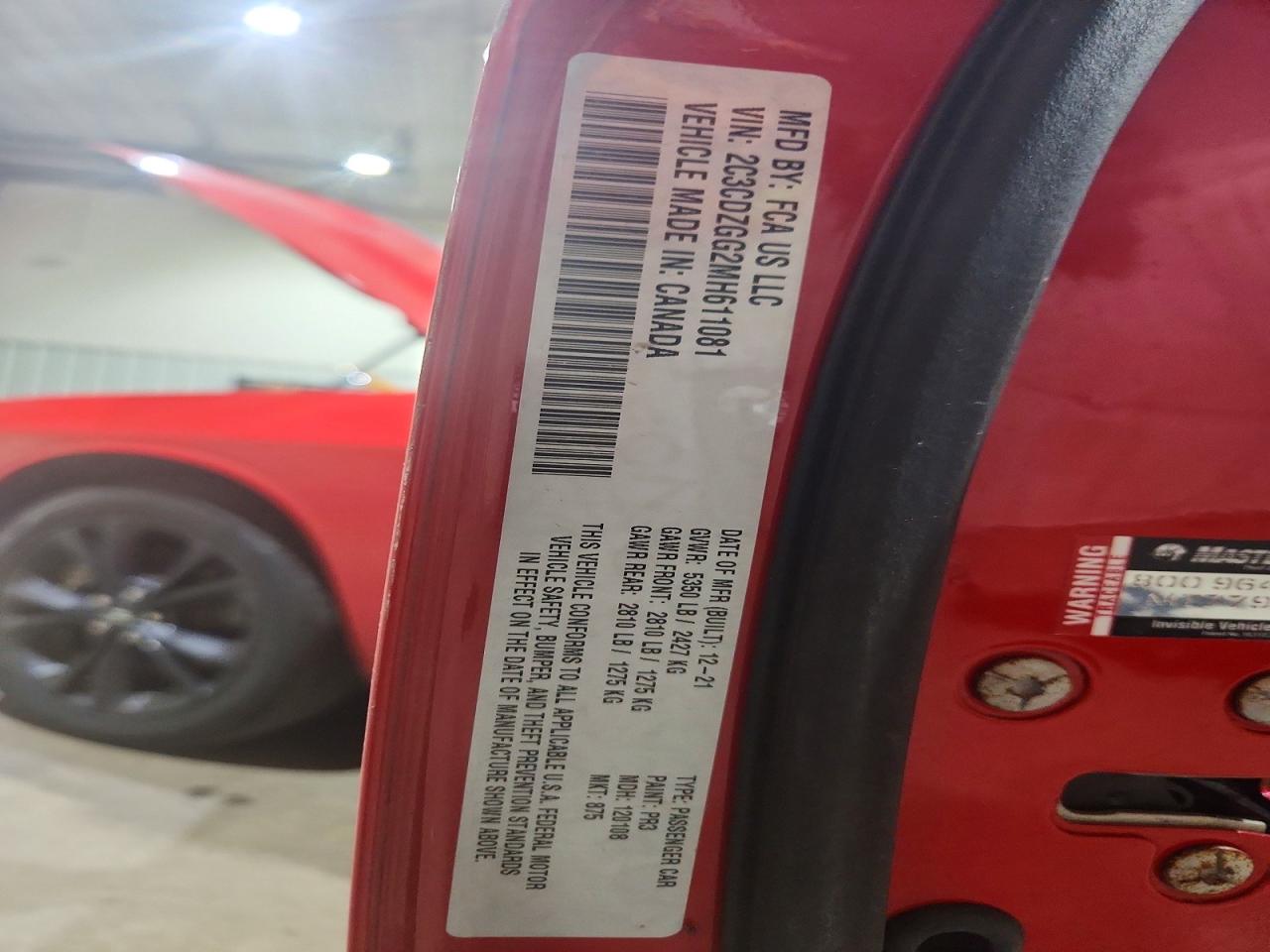 2021 DODGE CHALLENGER