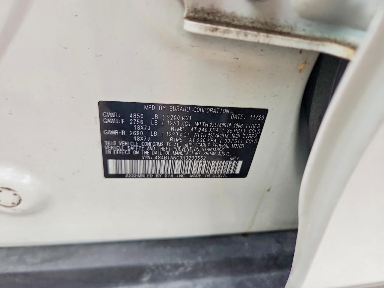 2024 SUBARU OUTBACK