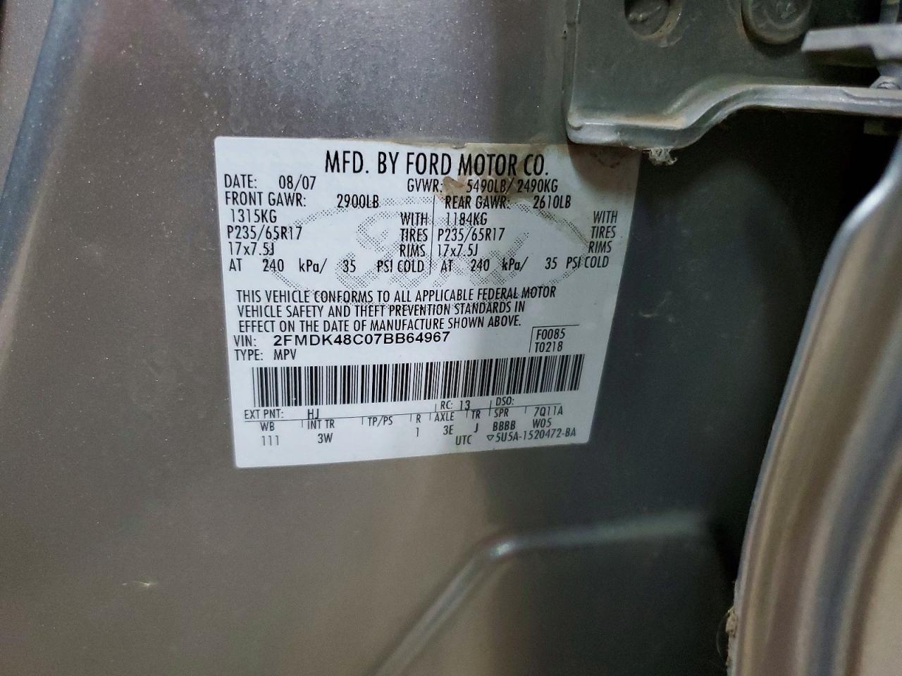 2007 FORD EDGE