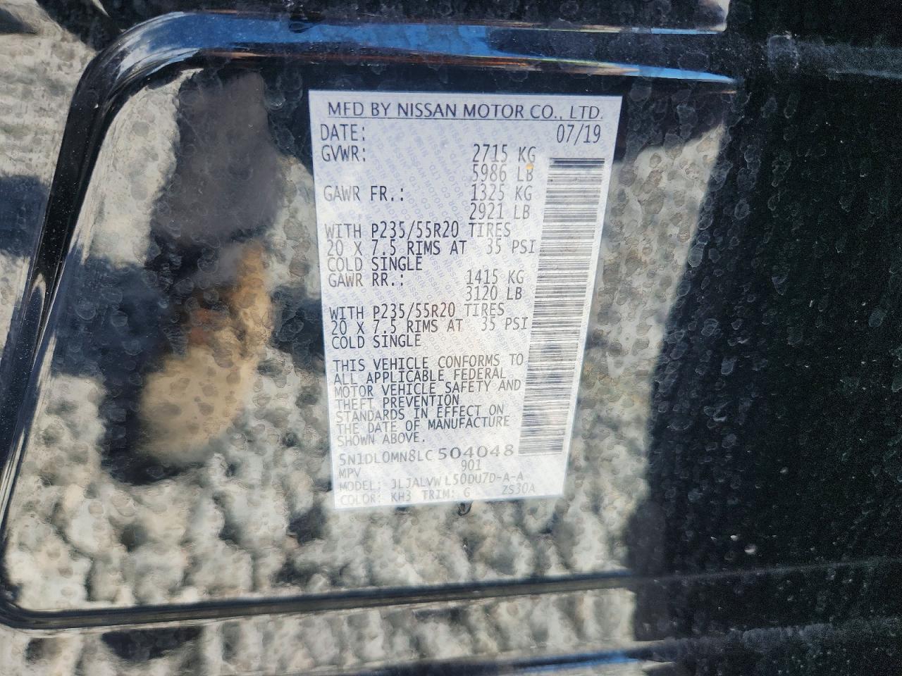 2020 INFINITI QX60