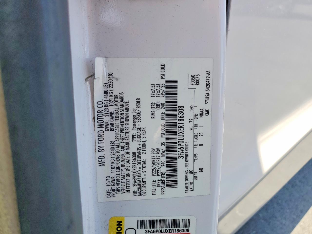 2014 FORD FUSION