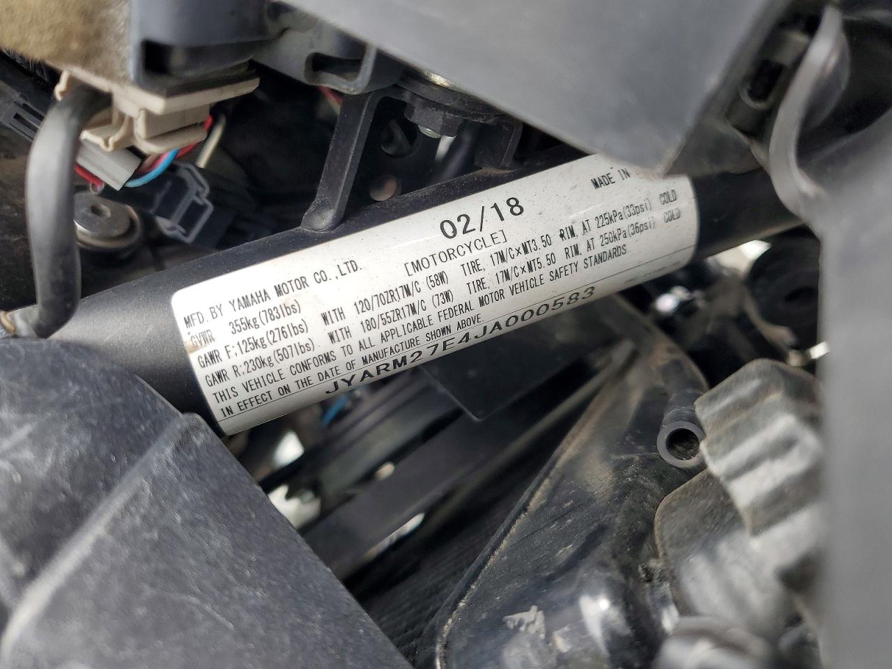 2018 YAMAHA ALL OTHER
