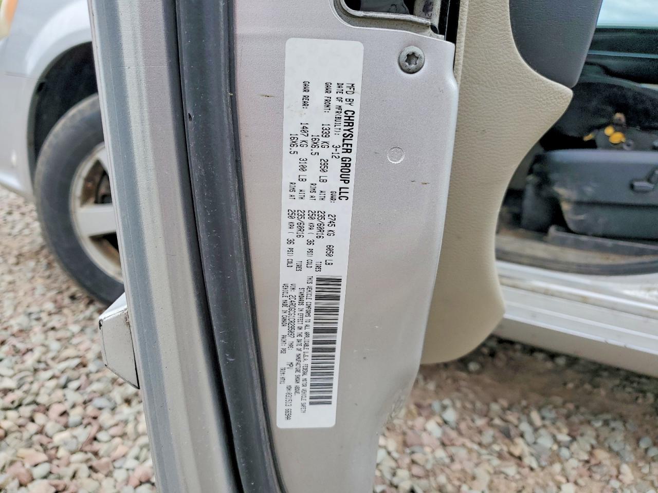 2012 DODGE CARAVAN