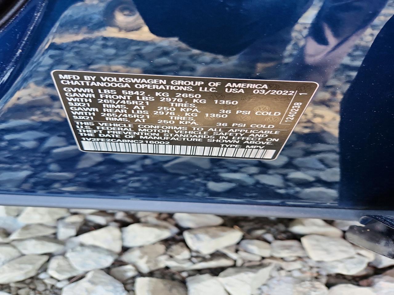 2022 VOLKSWAGEN ATLAS