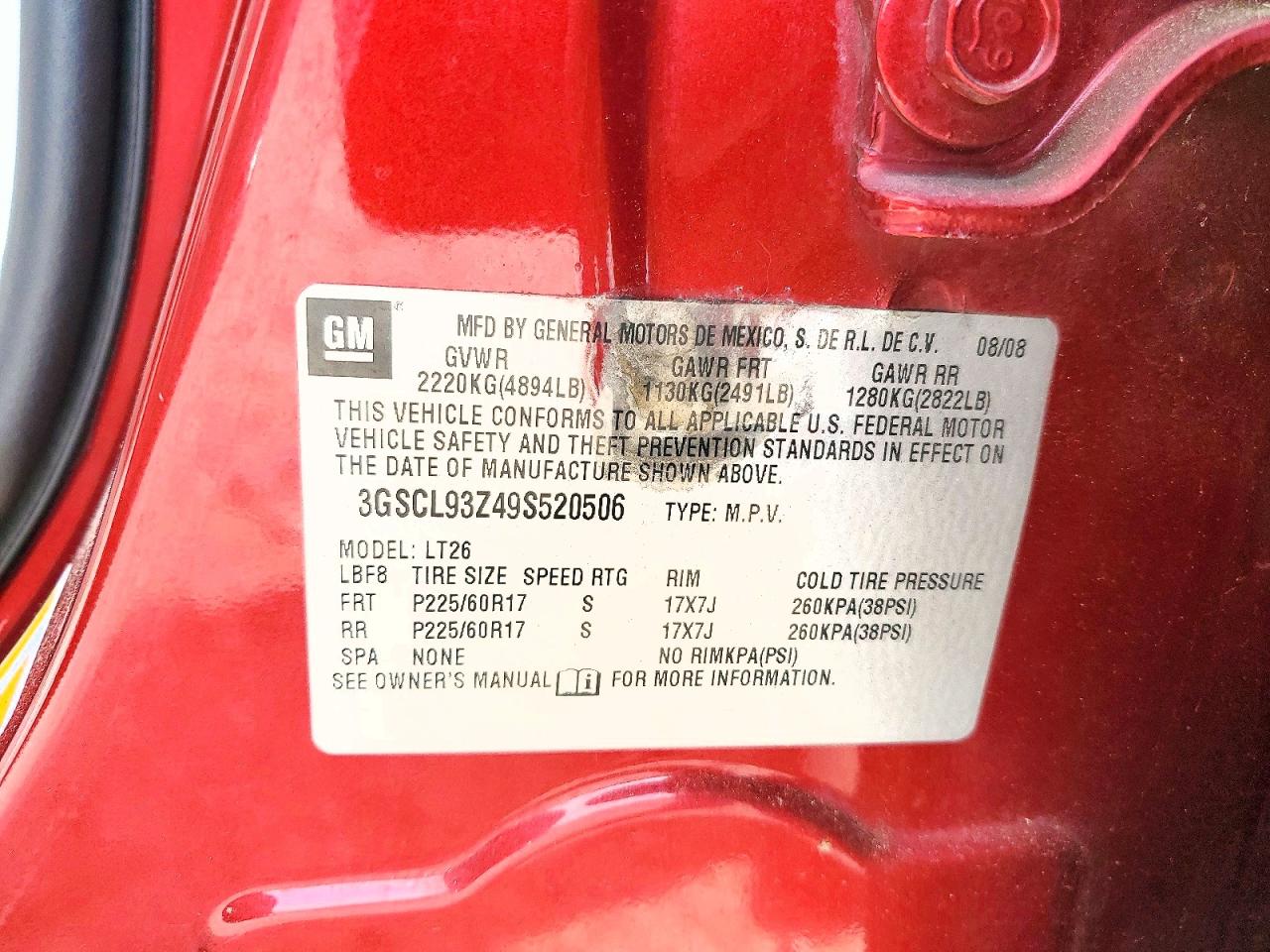 2009 SATURN VUE