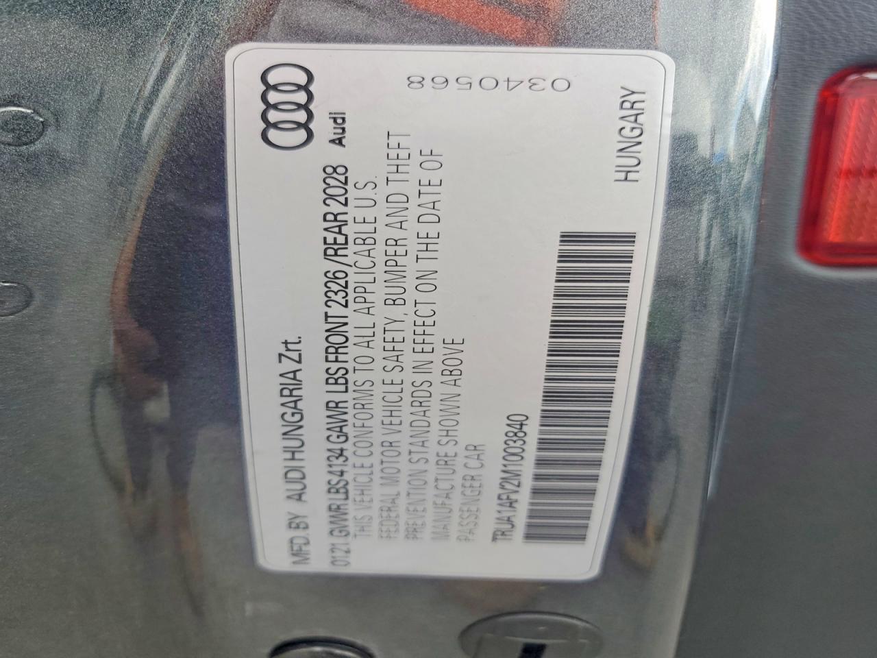 2021 AUDI TTS