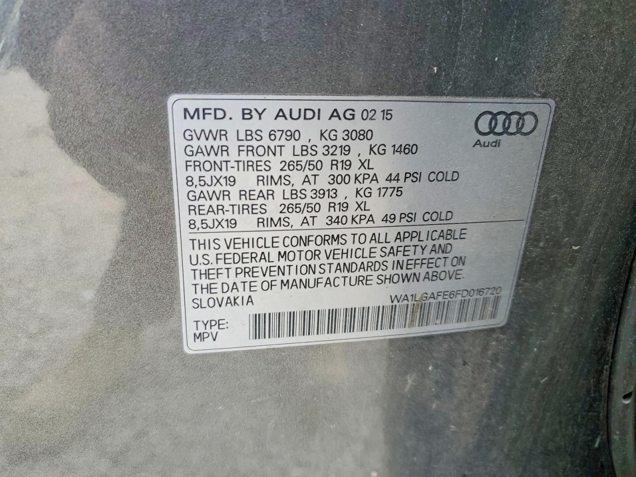 2015 AUDI Q7