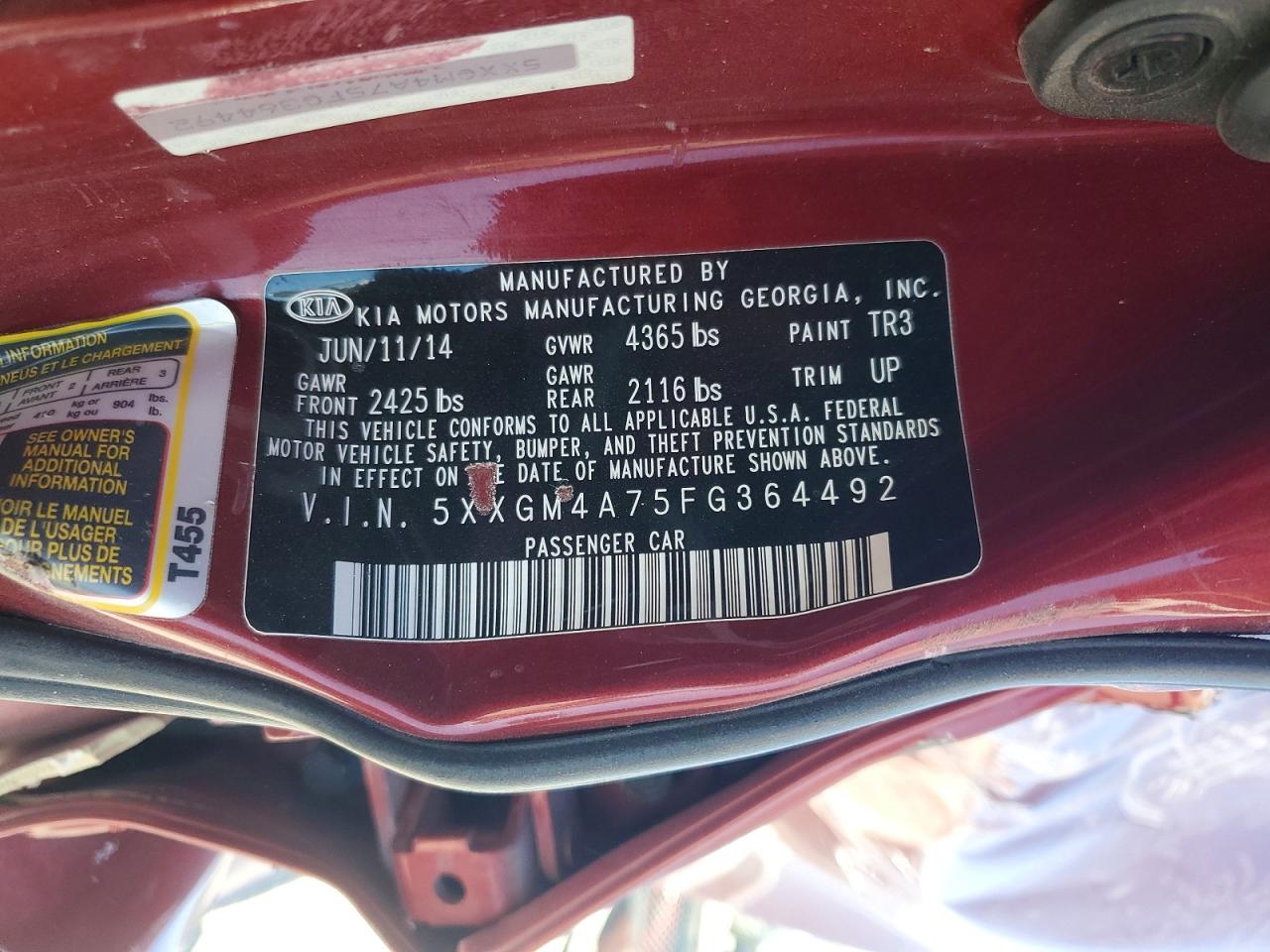 2015 KIA OPTIMA