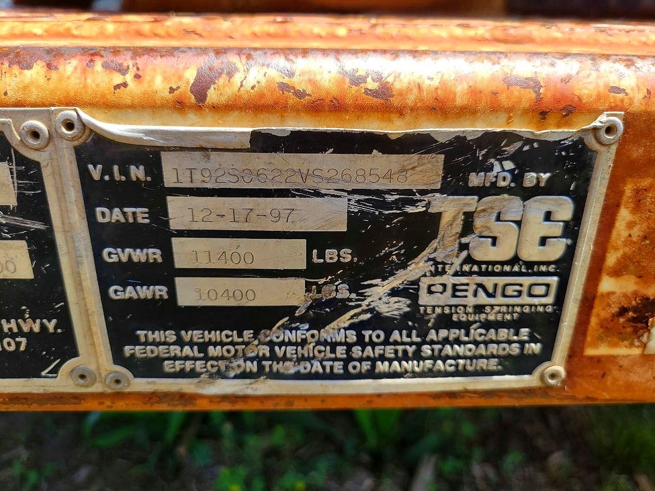 1997 TSE INTERNATIONAL DPT-30B PU