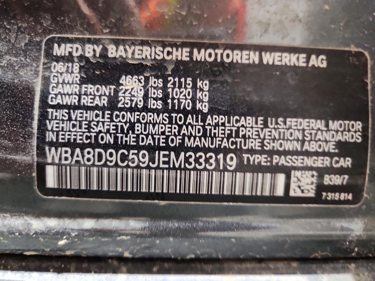 2018 BMW 3 SERIES