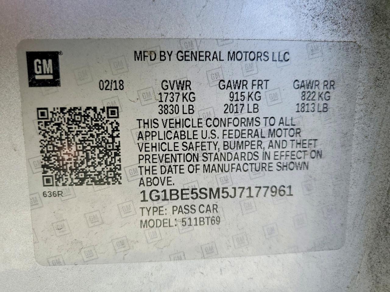 2018 CHEVROLET CRUZE