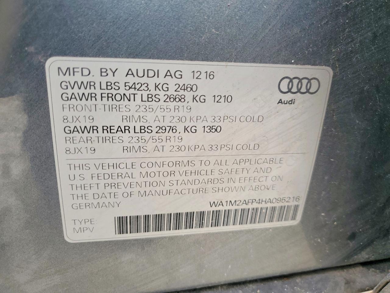 2017 AUDI Q5