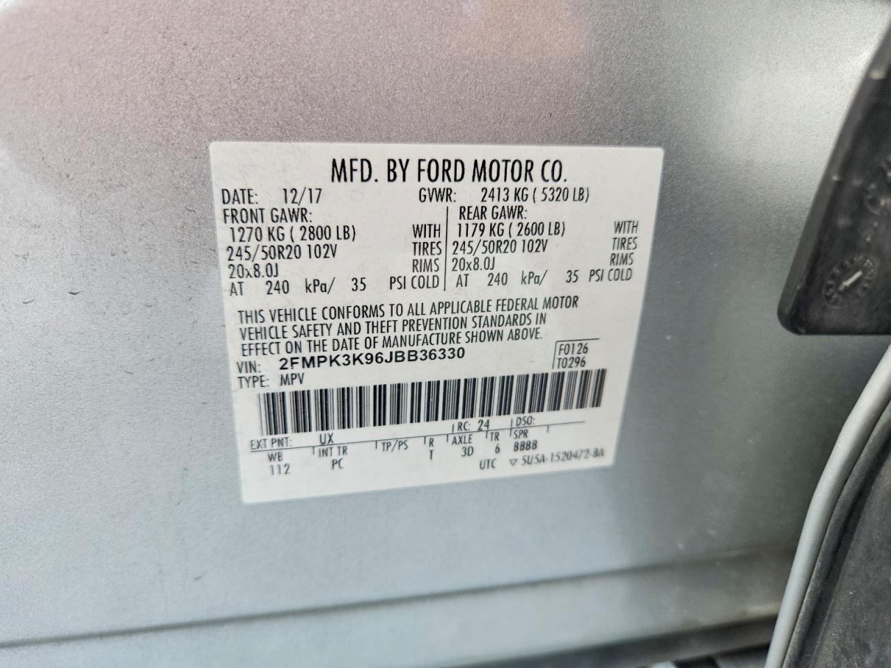 2018 FORD EDGE