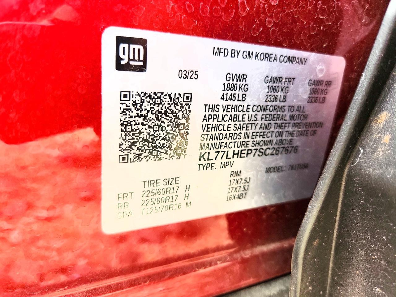 2025 CHEVROLET TRAX