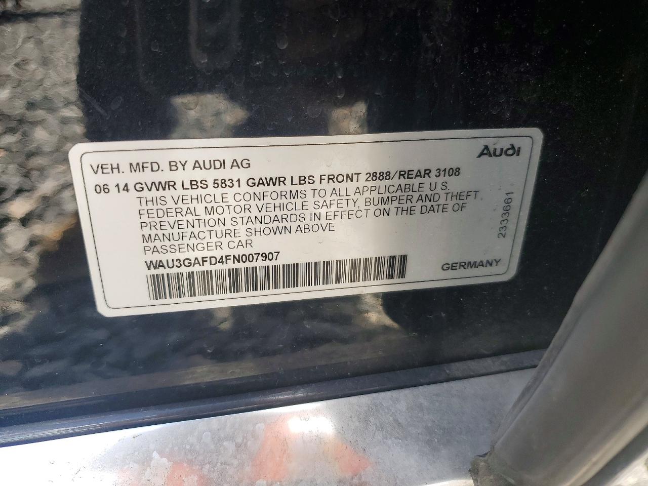 2015 AUDI A8