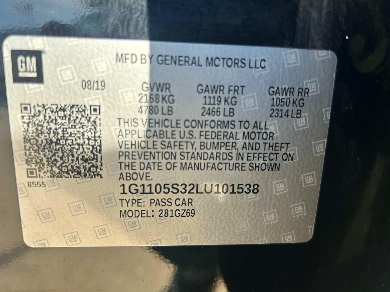 2020 CHEVROLET IMPALA