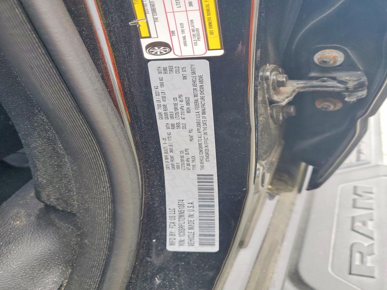 2021 RAM 1500