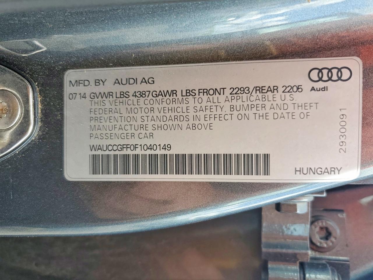 2015 AUDI A3