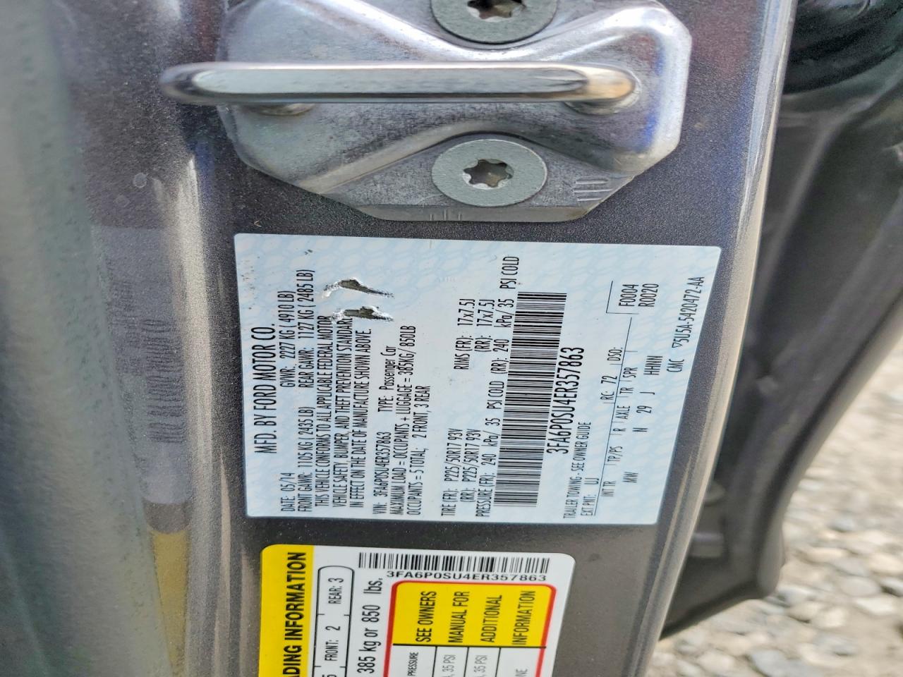 2014 FORD FUSION