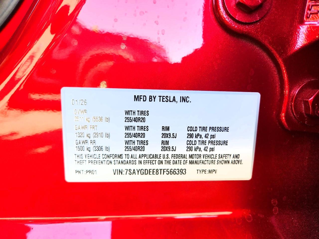 2026 TESLA MODEL Y
