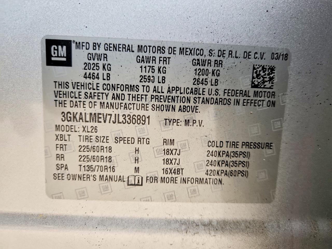 2018 GMC TERRAIN