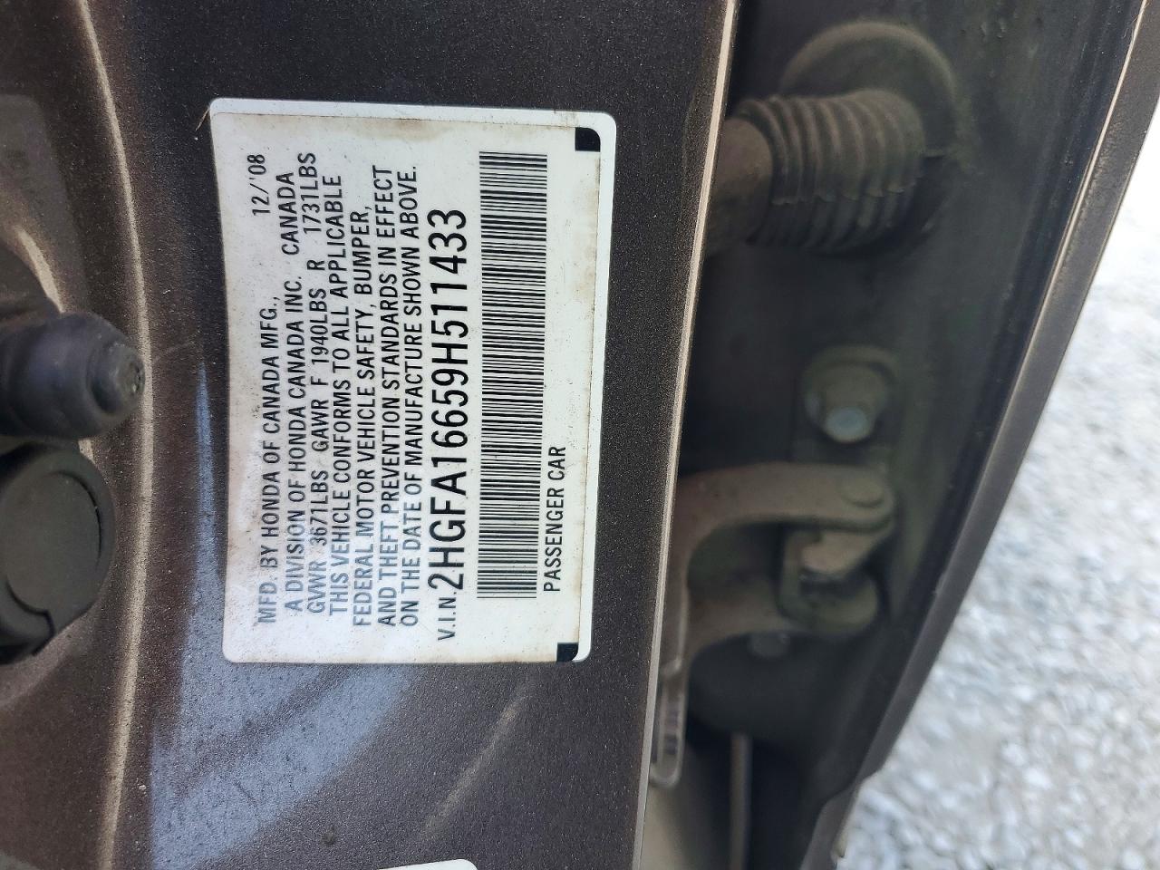 2009 HONDA CIVIC