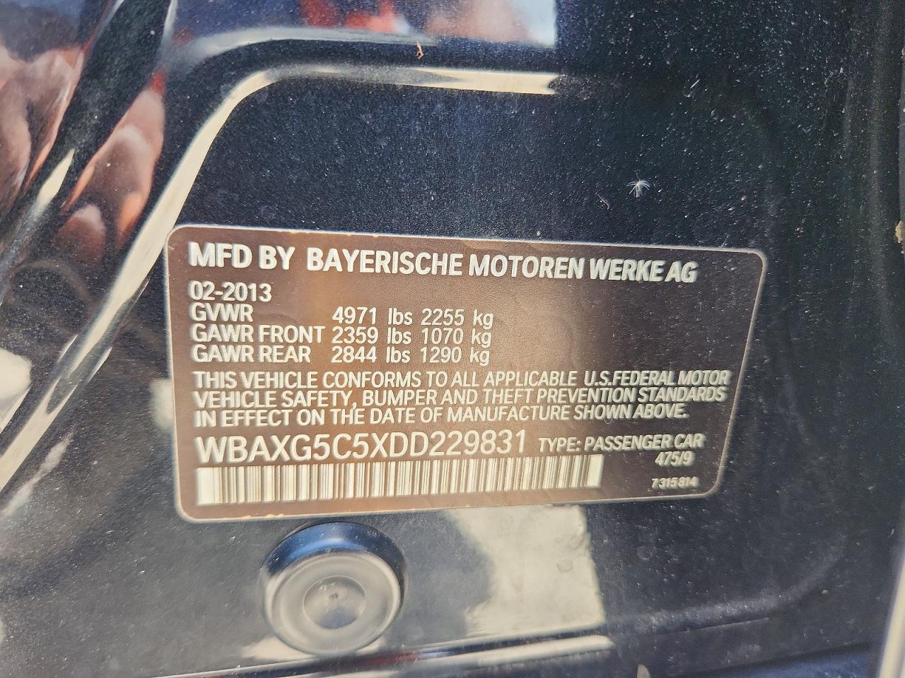 2013 BMW 5 SERIES