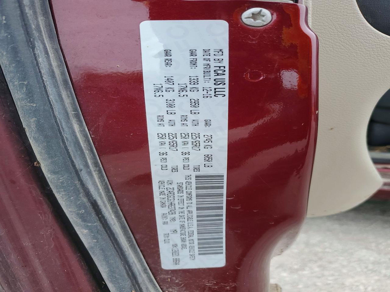 2017 DODGE CARAVAN