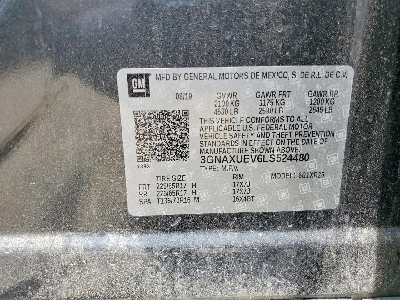 2020 CHEVROLET EQUINOX