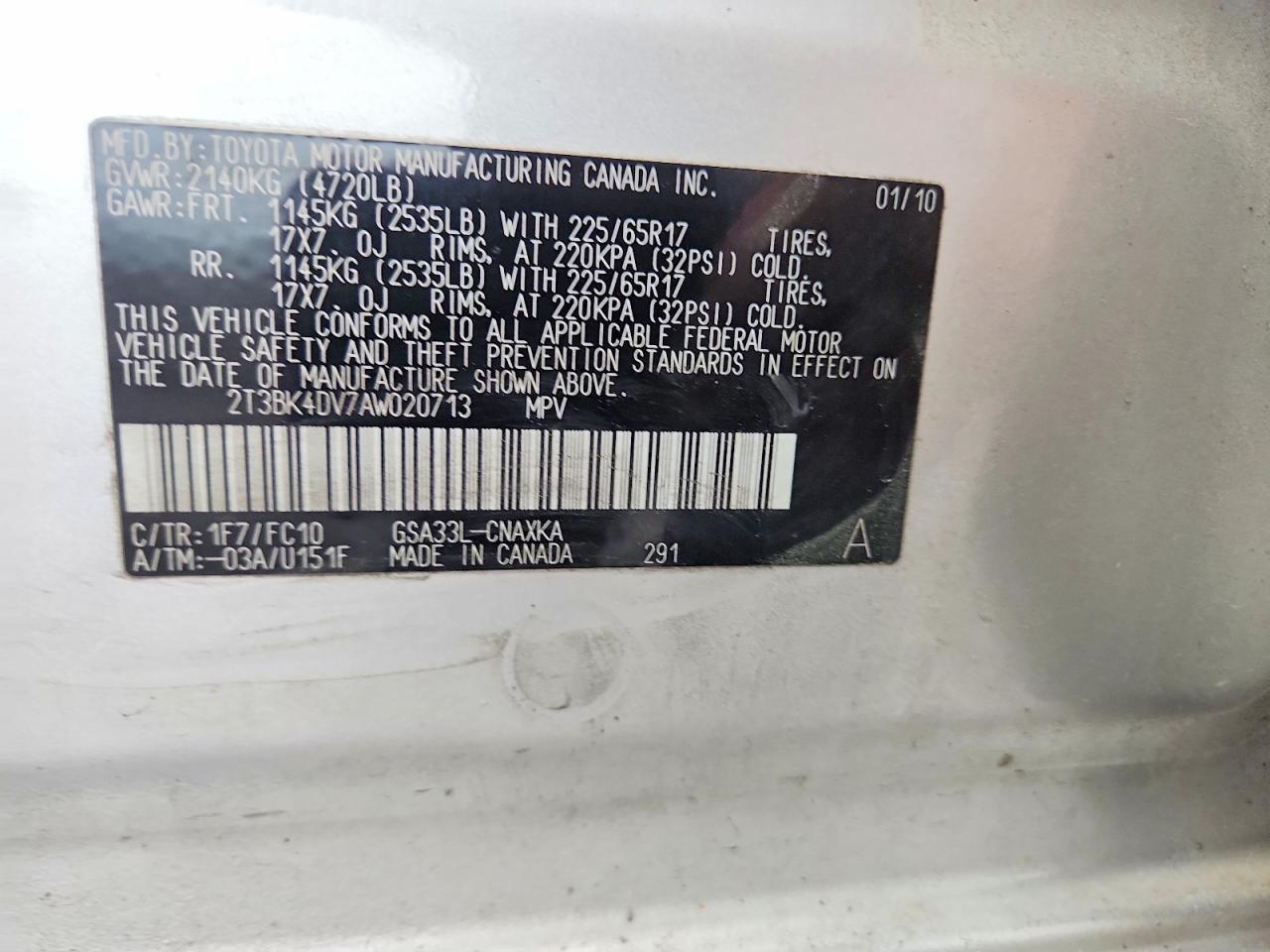 2010 TOYOTA RAV4