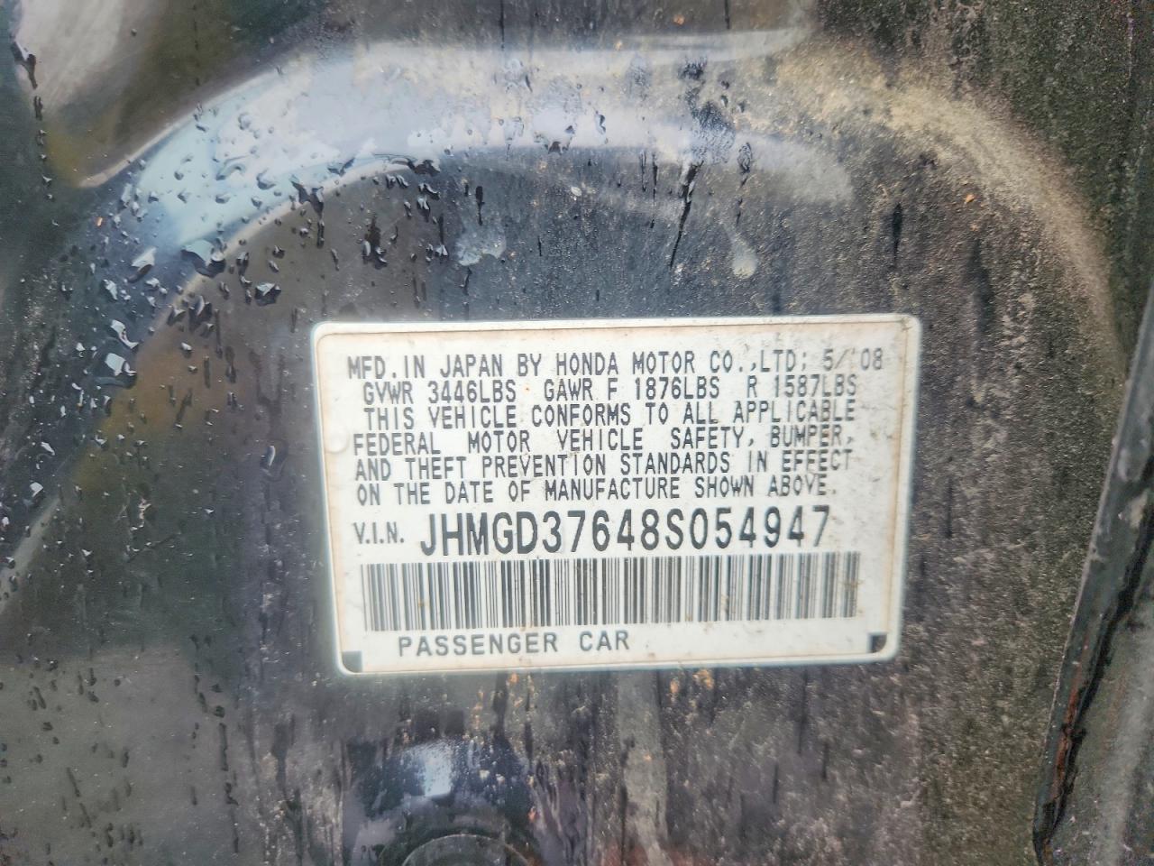 2008 HONDA FIT