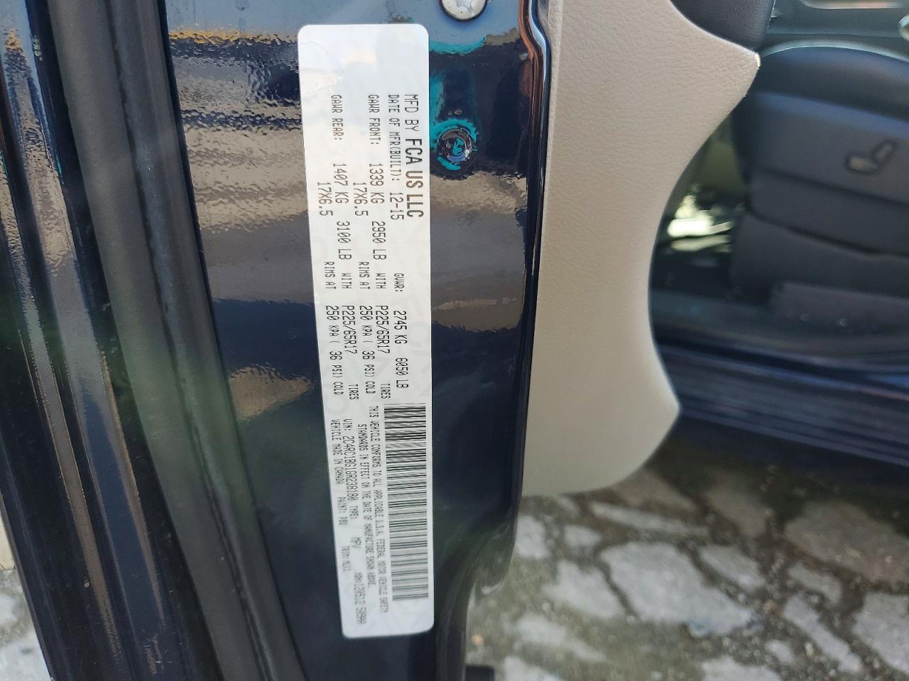 2016 CHRYSLER MINIVAN