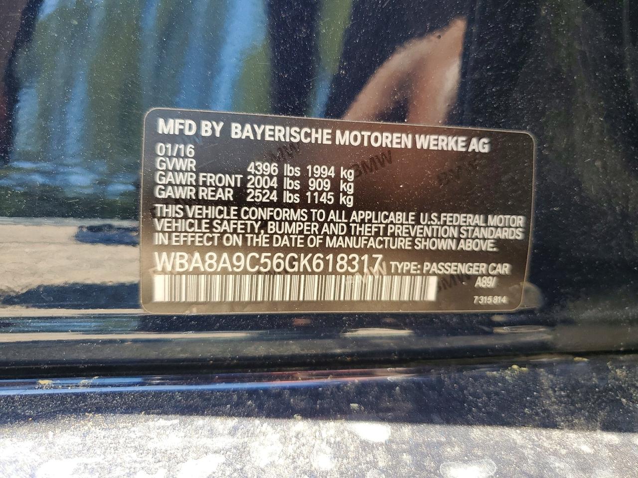 2016 BMW 3 SERIES