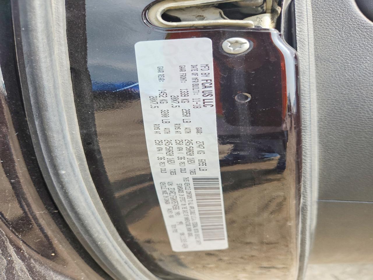 2019 CHRYSLER PACIFICA