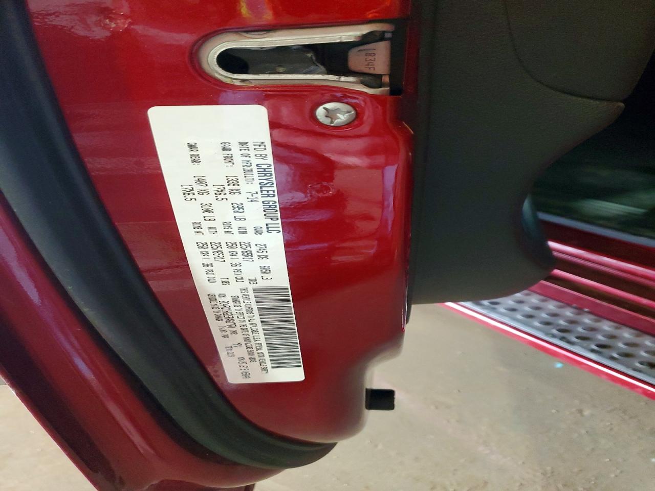 2014 CHRYSLER MINIVAN