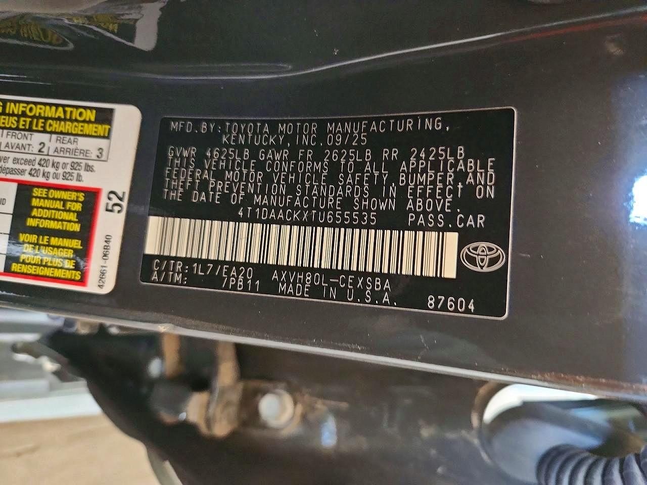 2026 TOYOTA CAMRY